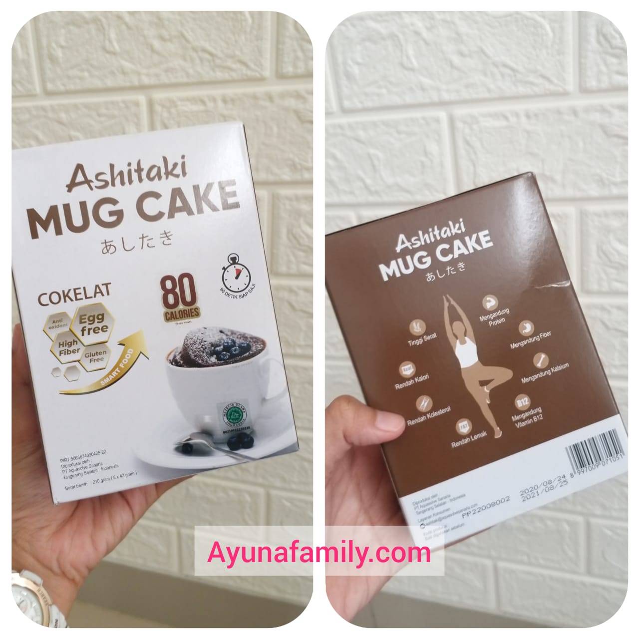 Ashitaki Mug Cake Rasa Cokelat.
