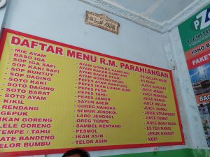 Restoran dekat stasiun Rangkasbitung