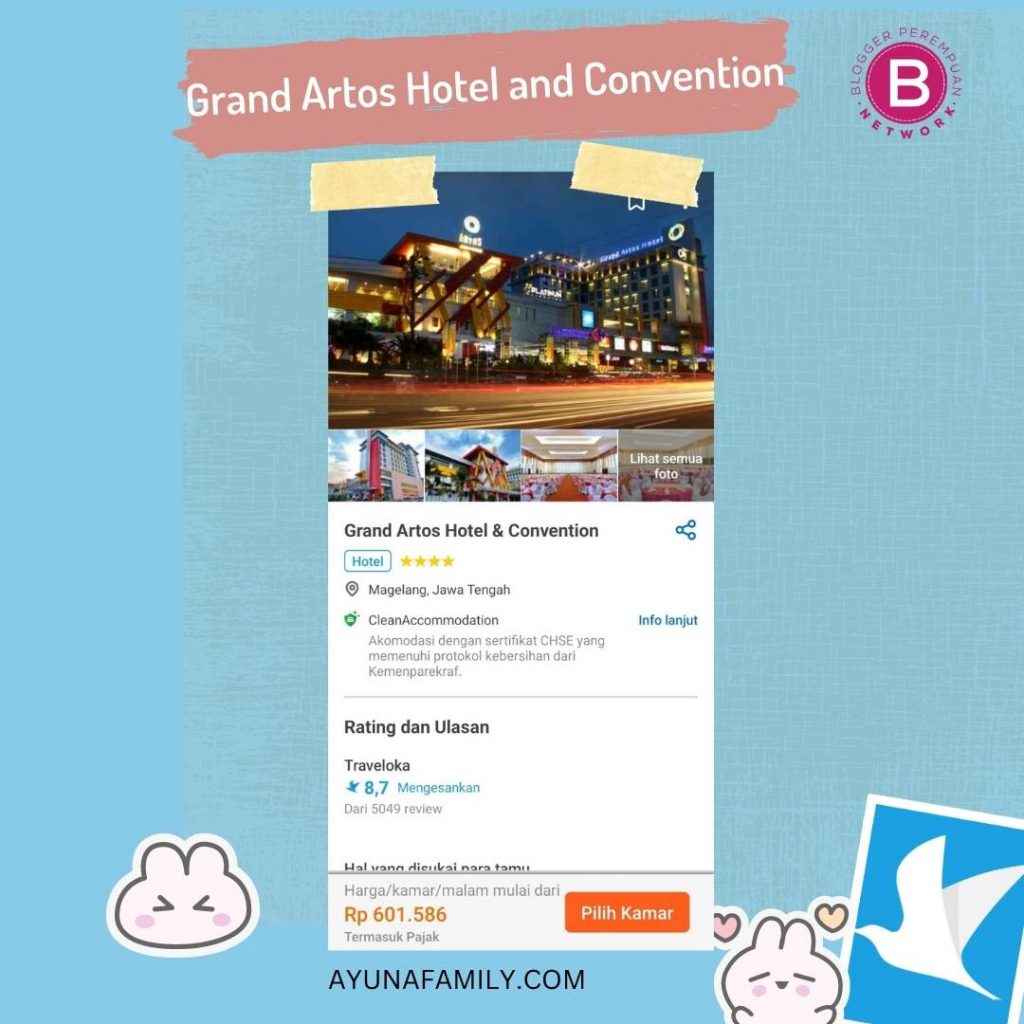 Pengalaman menginap di grand artos Hotel and Convention